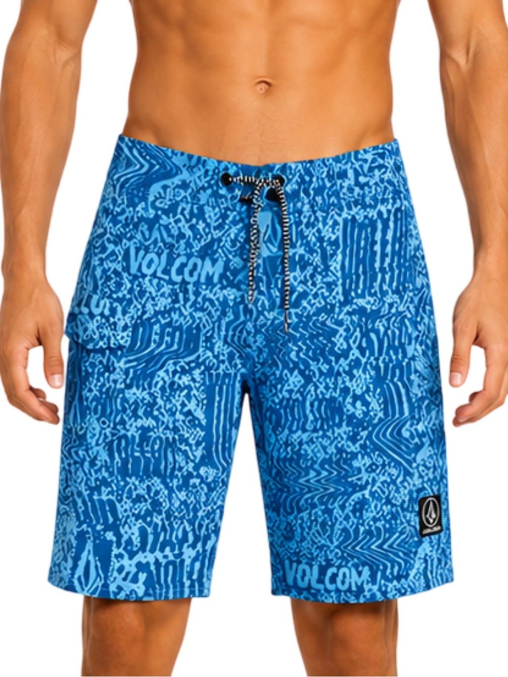 Volcom Mod-Tech Board Shorts Size 25 NWT Blue Surf Swim Trunks Quick Dry
